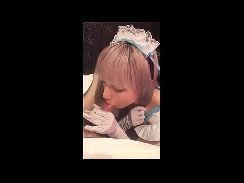❤️ Japanese Idol [mayuka], franskur vinnukonubúningur, 1. hluti, blástur og hristur af sér með húðkrem ❤️❌ Frábært klám hjá okkur ☑